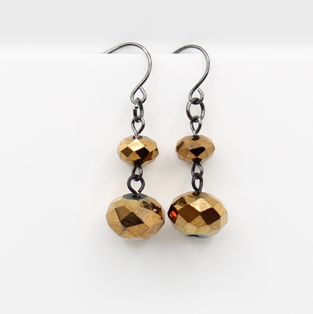 Vintage beaded drop earrings